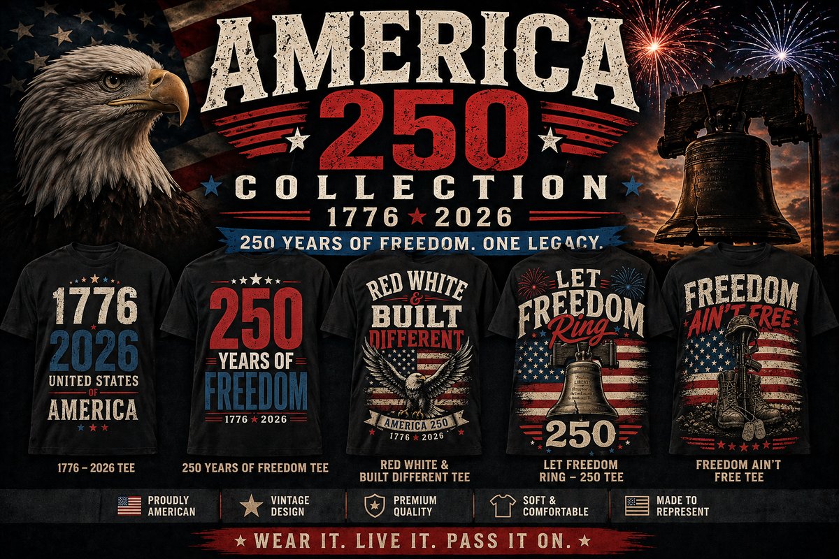 America 250 Apparel & Patriotic Gifts | 1776–2026
