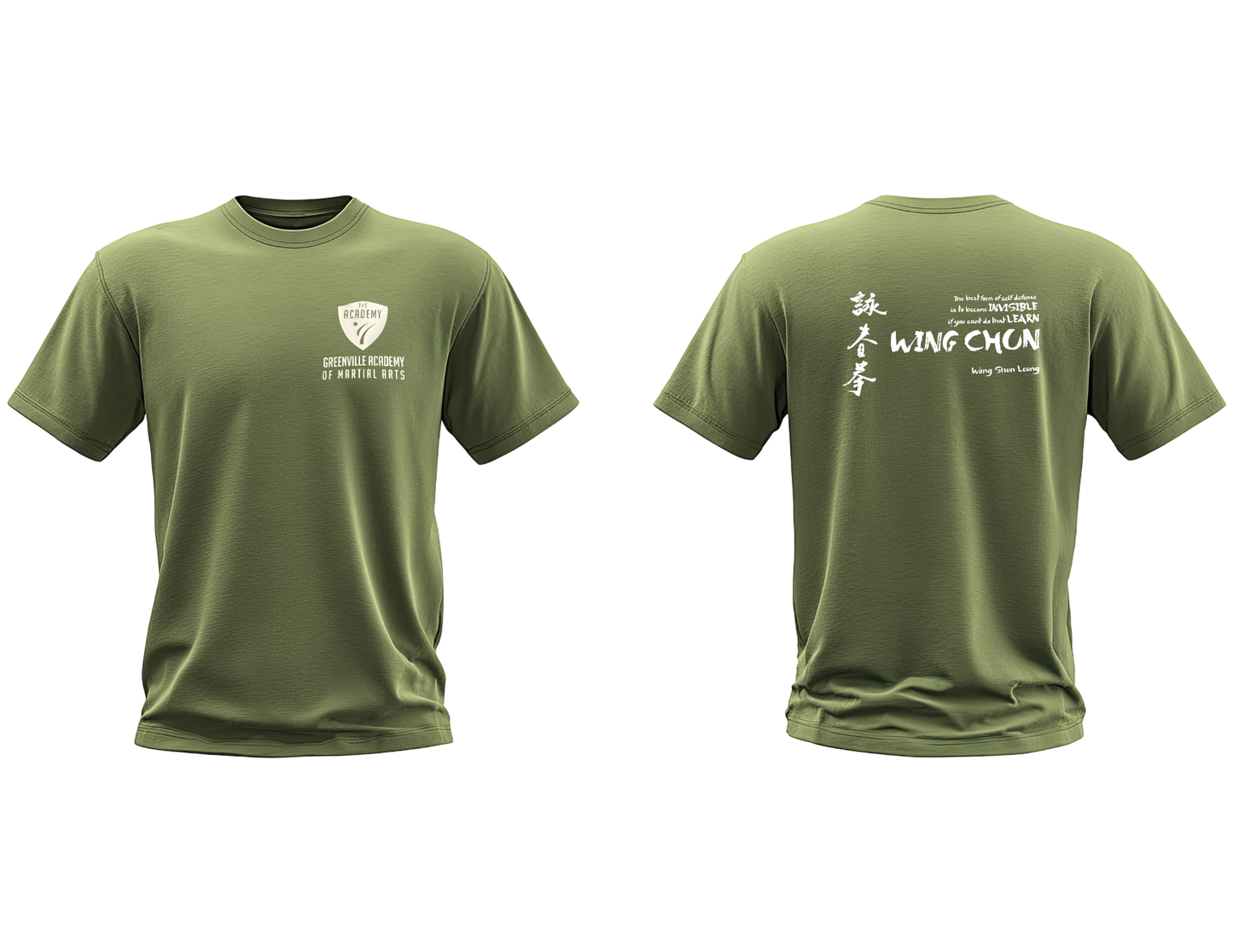 Greenville Academy of Martial Arts Wing Chun T-Shirt – Multiple Colors Available