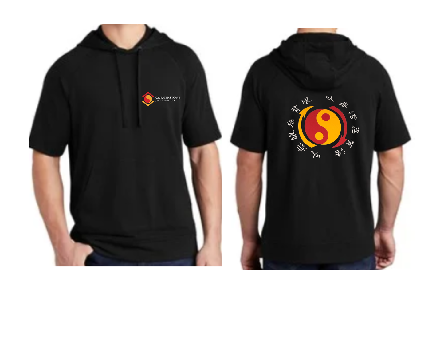 Cornerstone JKD Yin Yang Short-Sleeve Hoodie