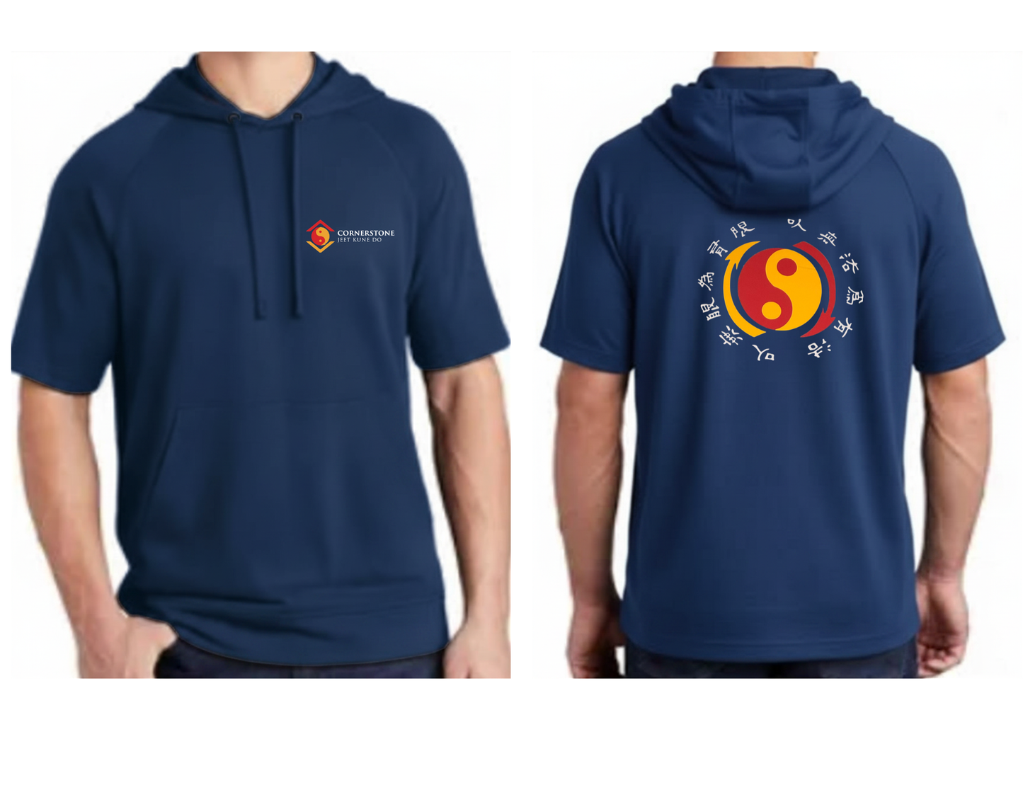 Cornerstone JKD Yin Yang Short-Sleeve Hoodie