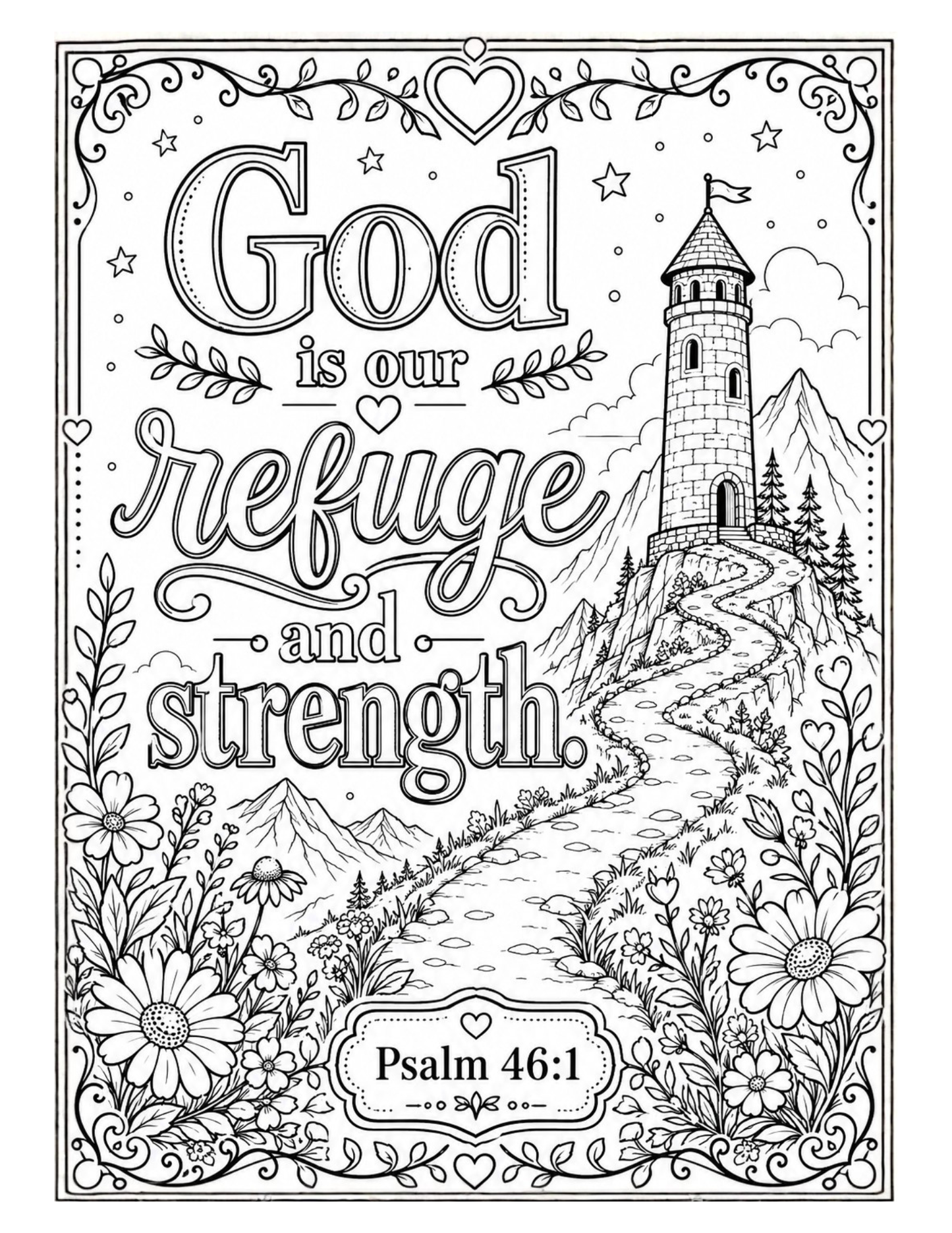 Living Scripture: Bible Verse Coloring Book