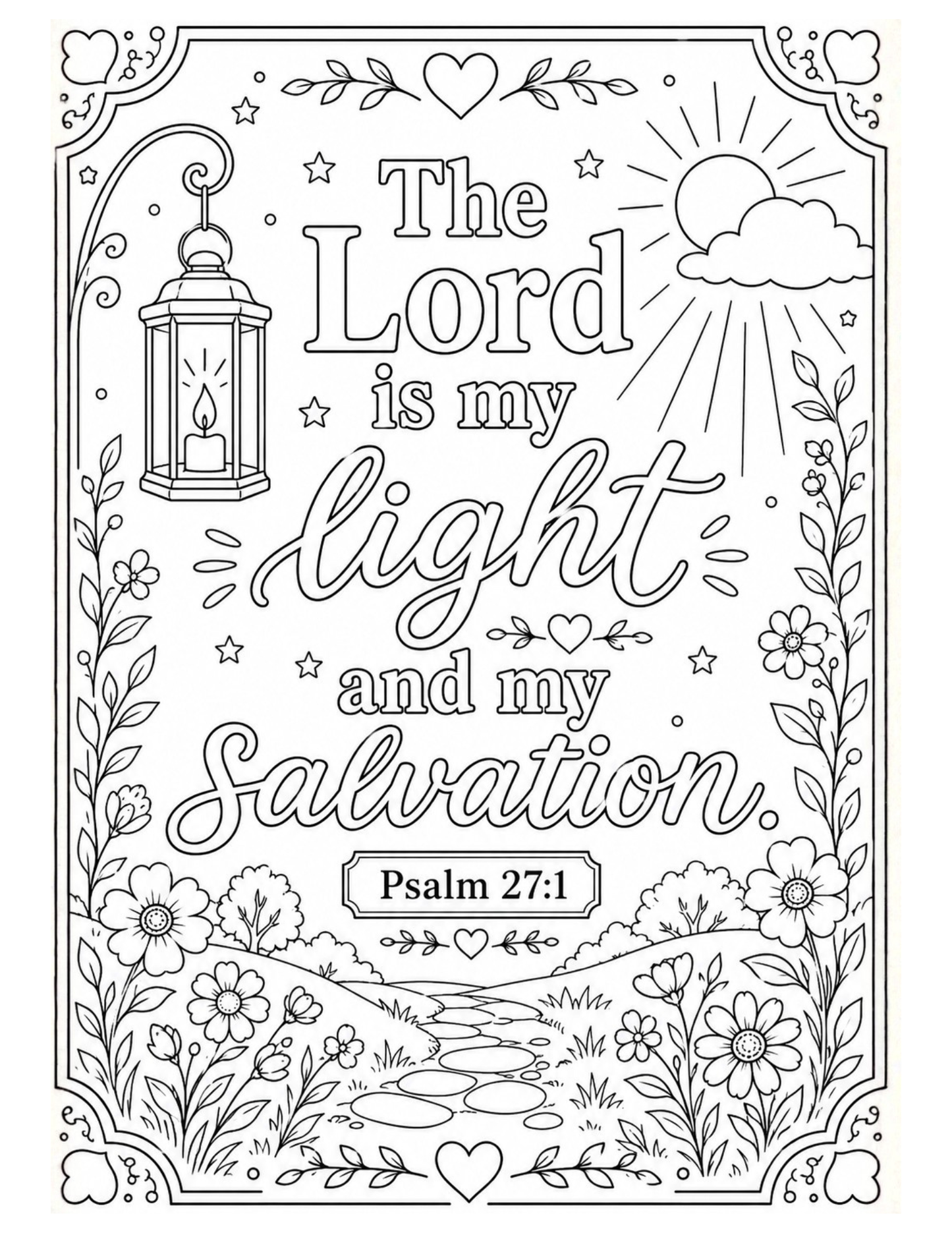Living Scripture: Bible Verse Coloring Book