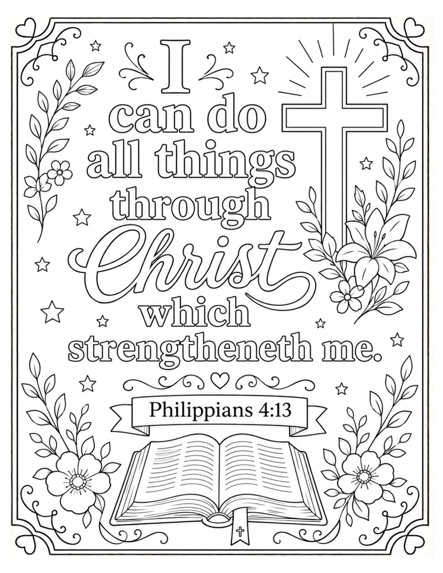 Living Scripture: Bible Verse Coloring Book