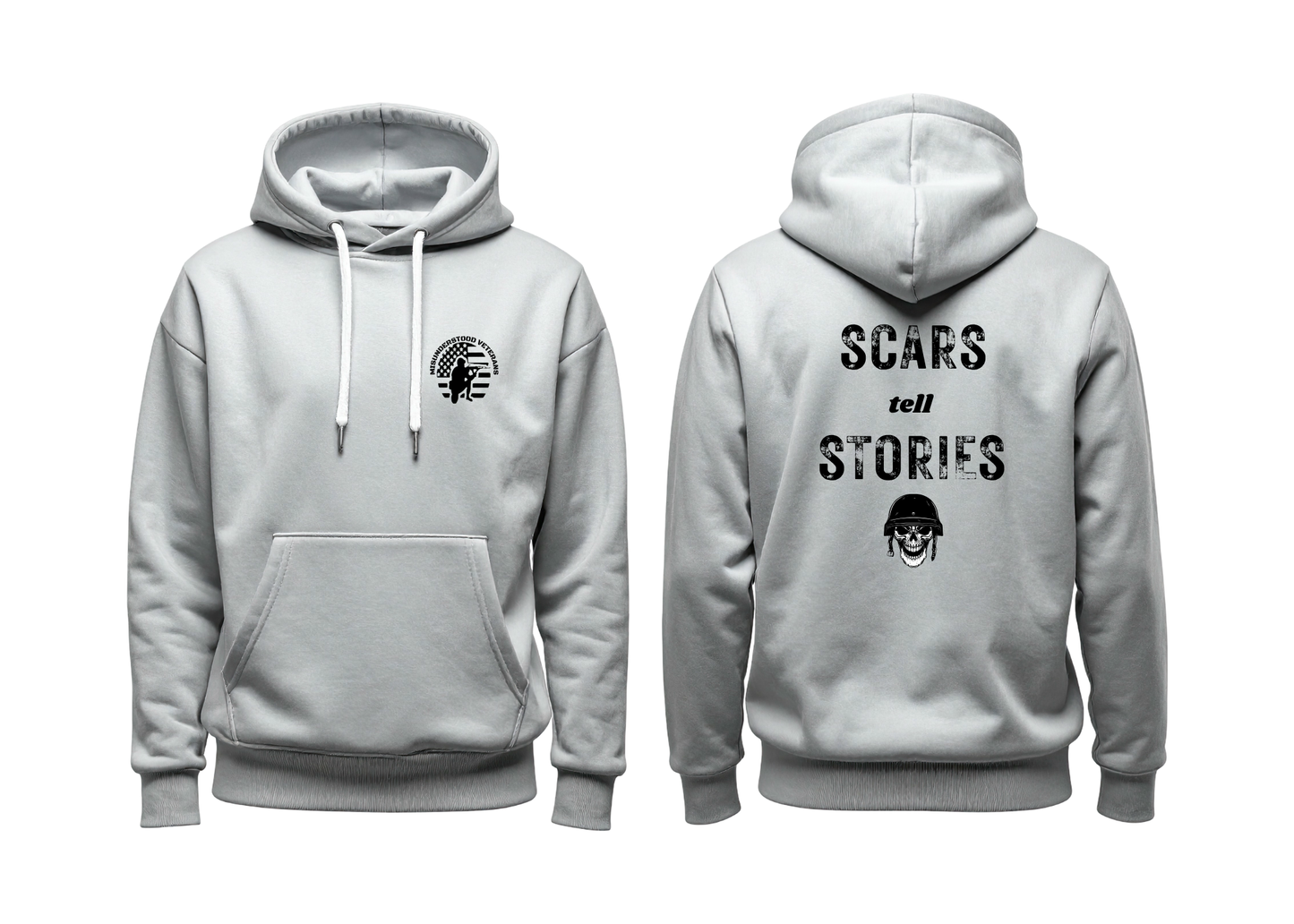Scars Tell Stories Veteran Pullover Hoodie