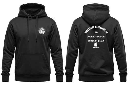 Being Broken Veteran Resilience Hoodie