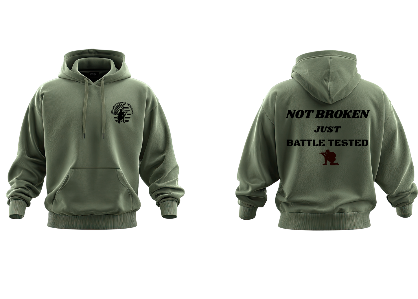 Battle Tested Veteran Pullover Hoodie